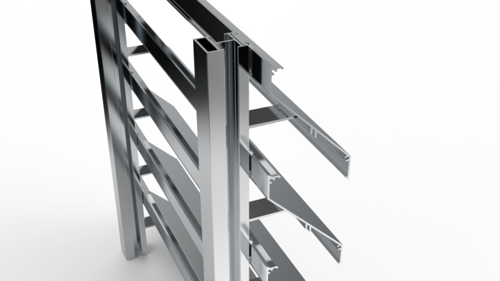  MLL Lamellenfassade Typ 736AU